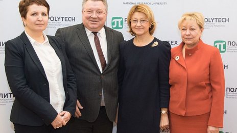 Начальник Управления Президента РФ по научно-образовательной политике Инна Биленкина посетила СПбПУ