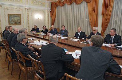 Встреча Владимира Путина с учёными-экономистами РАН