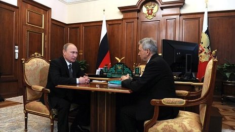Встреча Владимира Путина с вице-президентом РАН Иваном Дедовым