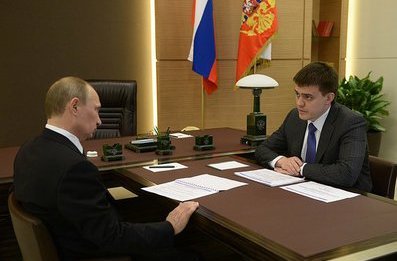 Рабочая встреча Владимира Путина с руководителем Федерального агентства научных организаций Михаилом Котюковым