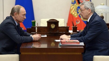 Встреча Владимира Путина с вице-президентом РАН Иваном Дедовым
