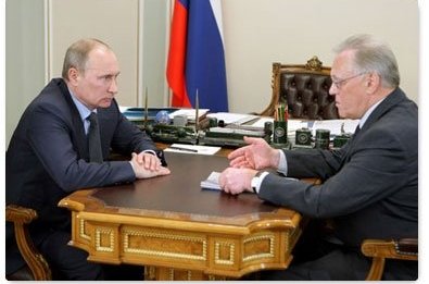 Владимир Путин провёл рабочую встречу с президентом Российской академии наук Юрием Осиповым