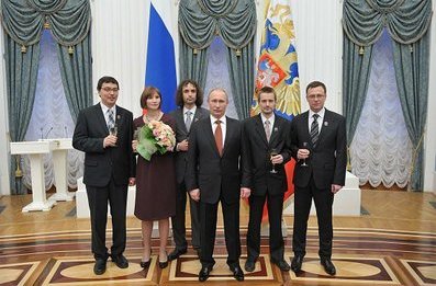 Вручение премий Президента для молодых учёных за 2012 год