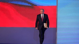 Владимир Путин обратился с Посланием к Федеральному Собранию в ЦВЗ «Манеж»